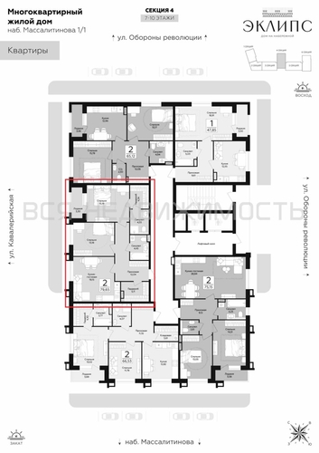 2-комнатная квартира, 79.65кв.м - изображение 1