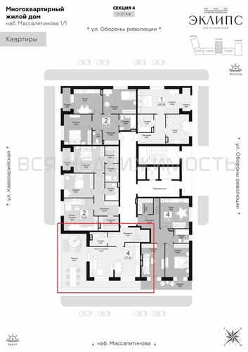 3-комнатная квартира, 117.42кв.м - изображение 2