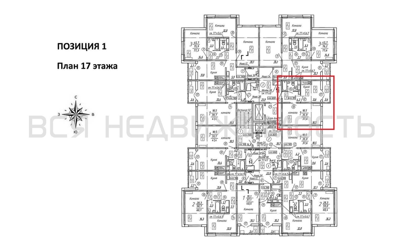 1-комнатная квартира, 37.6кв.м - изображение 1