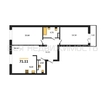 2-комнатная квартира, 71.11кв.м - изображение 1