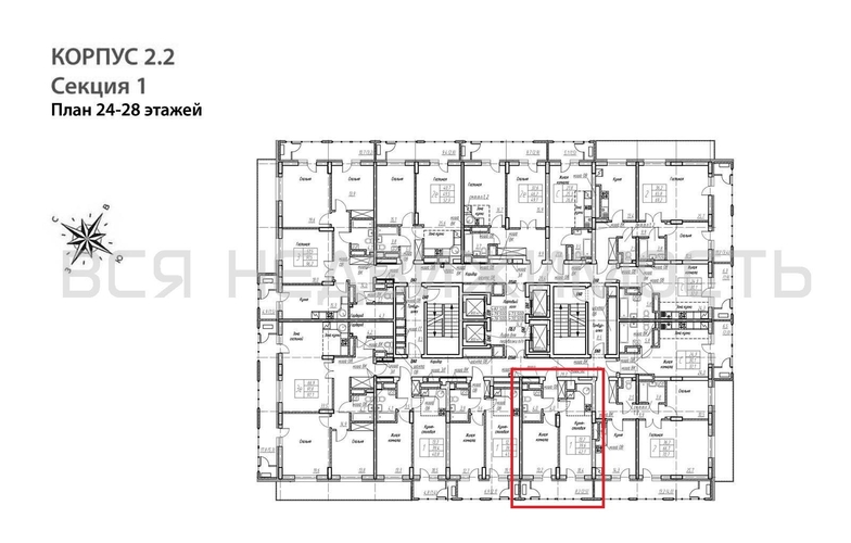 1-комнатная квартира, 42.1кв.м - изображение 1