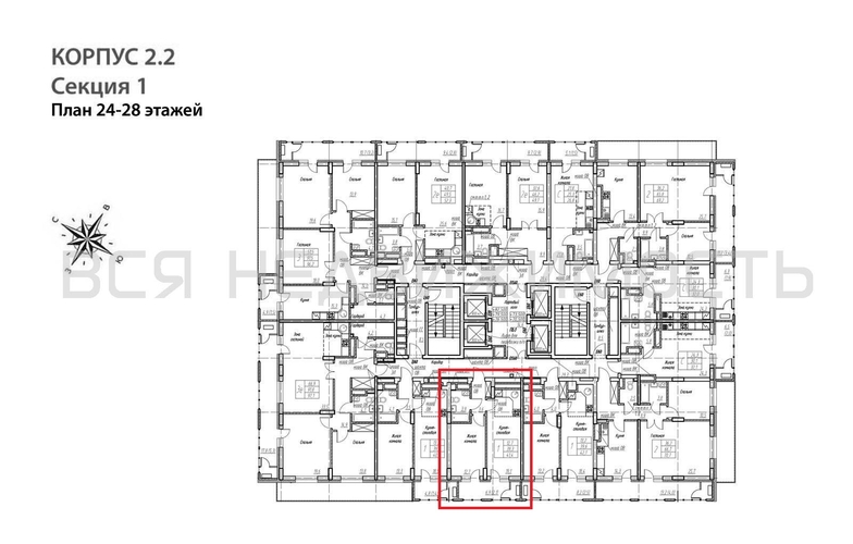 1-комнатная квартира, 41.4кв.м - изображение 1