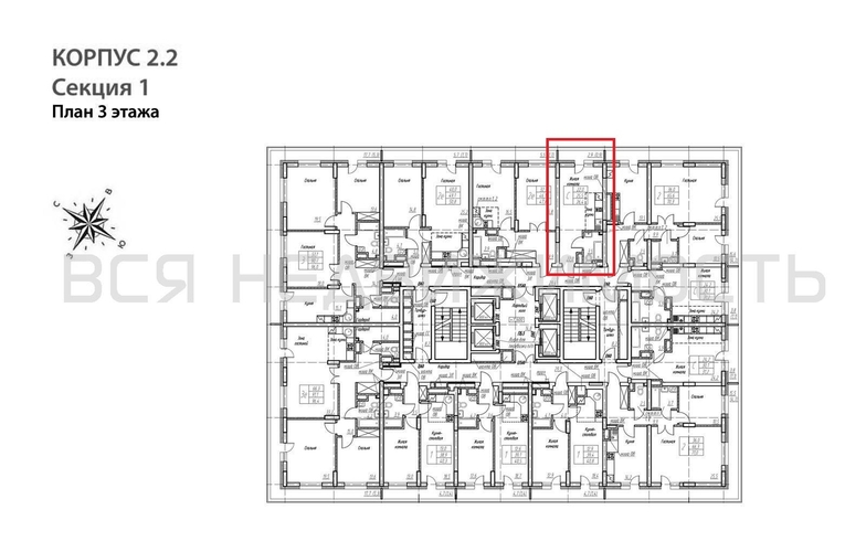 квартира-студия, 26,4кв.м. - изображение 1