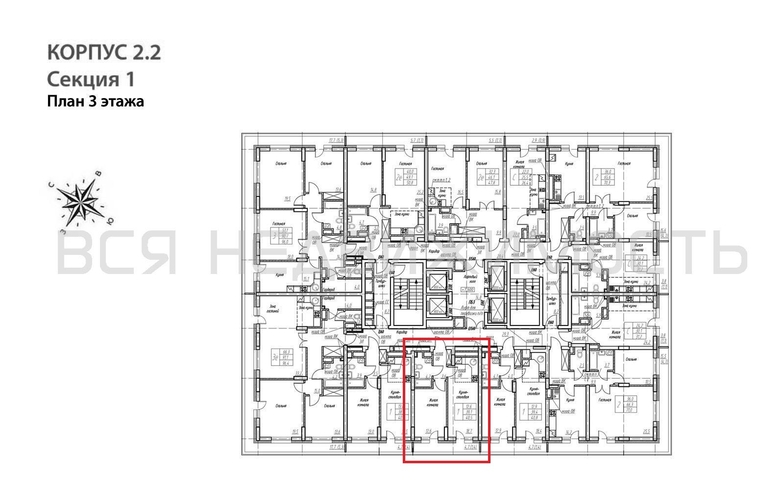 1-комнатная квартира, 40.5кв.м - изображение 1