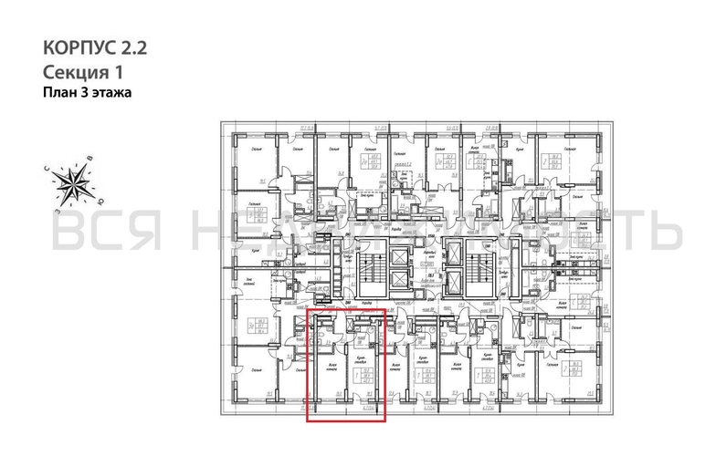 1-комнатная квартира, 40.3кв.м - изображение 1