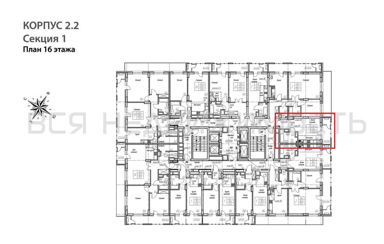 квартира-студия, 32,6кв.м. - изображение 1