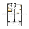 1-комнатная квартира, 41.5кв.м - изображение 1 1-комнатная квартира, 41.5кв.м - изображение 1