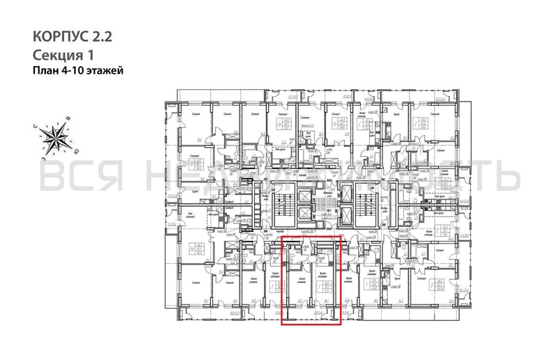 1-комнатная квартира, 41.5кв.м - изображение 1