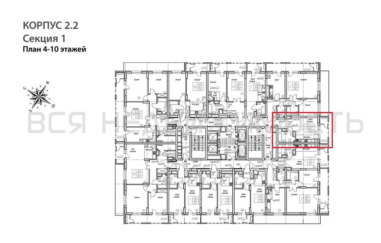 квартира-студия, 32,1кв.м. - изображение 1
