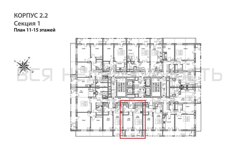 1-комнатная квартира, 41.7кв.м - изображение 1
