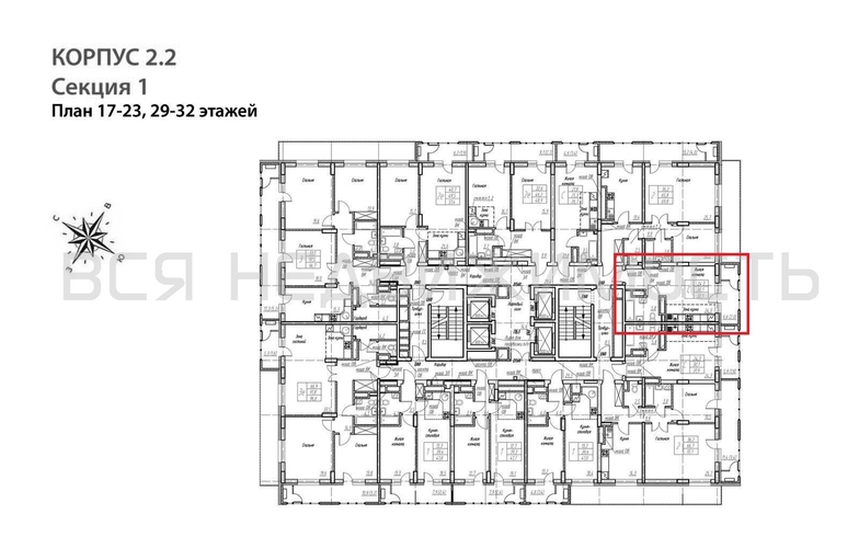 квартира-студия, 32,1кв.м. - изображение 1