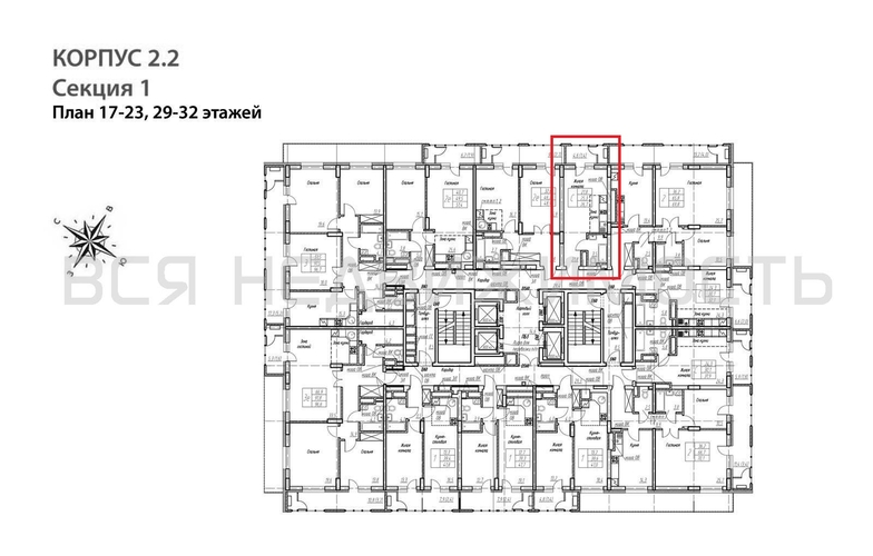 квартира-студия, 26,7кв.м. - изображение 1