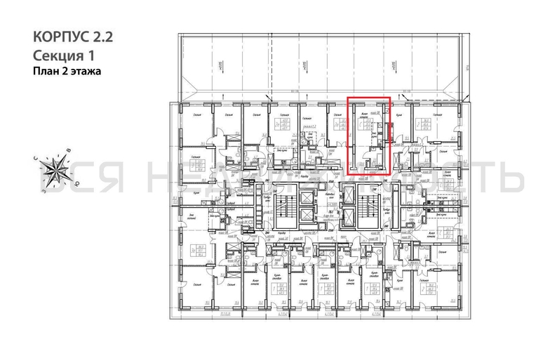 квартира-студия, 25,5кв.м. - изображение 1