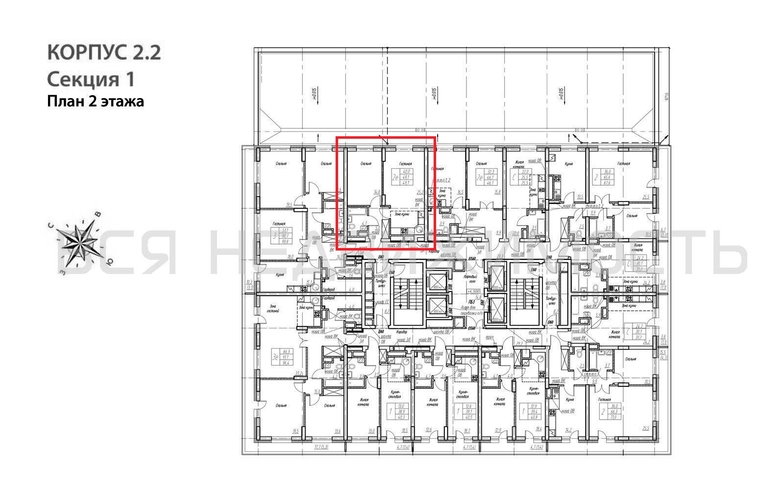 1-комнатная квартира, 49.1кв.м - изображение 1