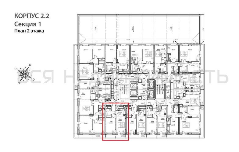 1-комнатная квартира, 40.3кв.м - изображение 1