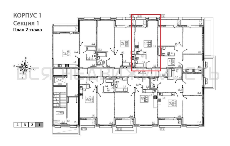 квартира-студия, 36,7кв.м. - изображение 1
