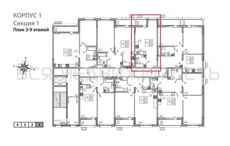 квартира-студия, 36,3кв.м. - изображение 1