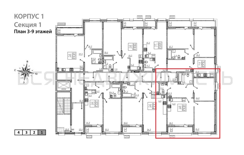 2-комнатная квартира, 84.2кв.м - изображение 1