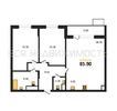 2-комнатная квартира, 85.9кв.м - изображение 1
