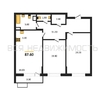 2-комнатная квартира, 87.6кв.м - изображение 1