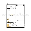 1-комнатная квартира, 60.8кв.м - изображение 1