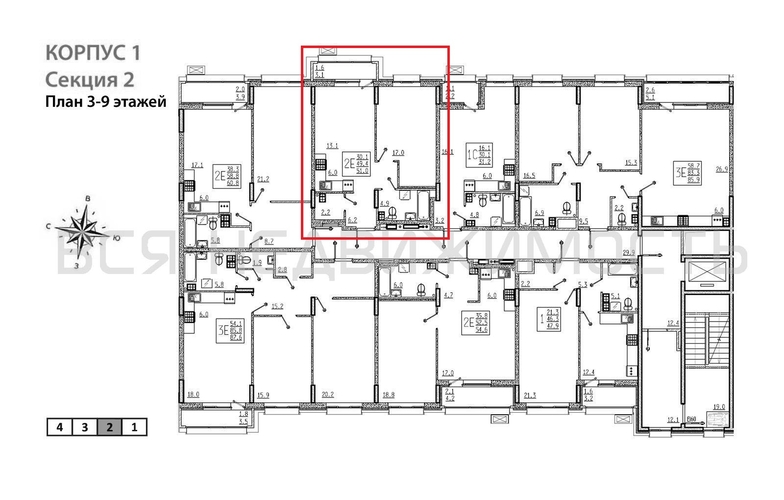 1-комнатная квартира, 51кв.м - изображение 1