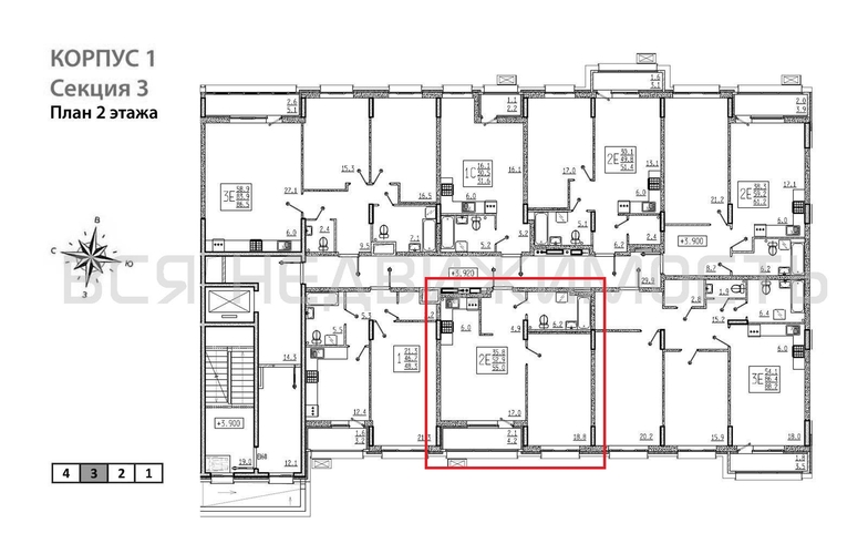 1-комнатная квартира, 55кв.м - изображение 1