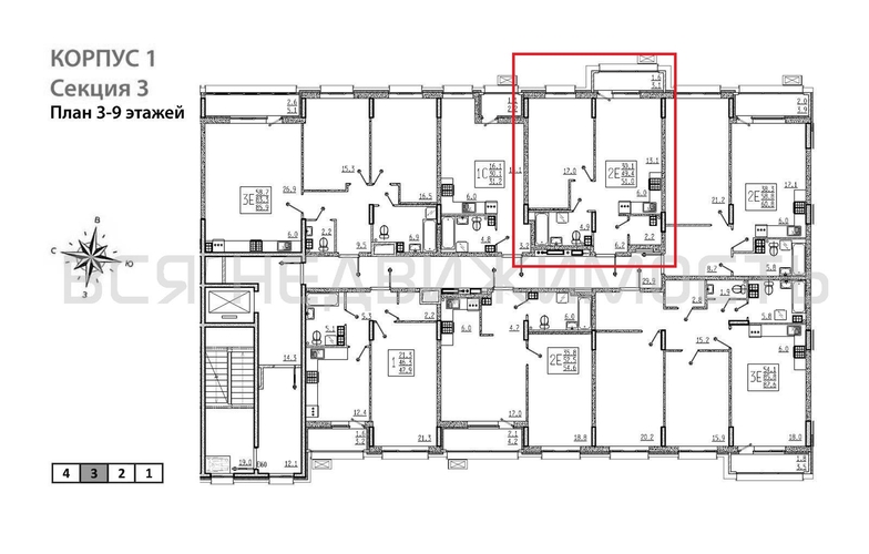 1-комнатная квартира, 51кв.м - изображение 1