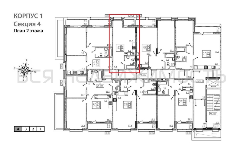 квартира-студия, 36,7кв.м. - изображение 1