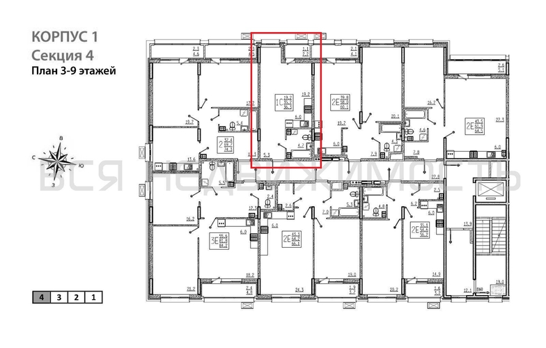 квартира-студия, 36,3кв.м. - изображение 1