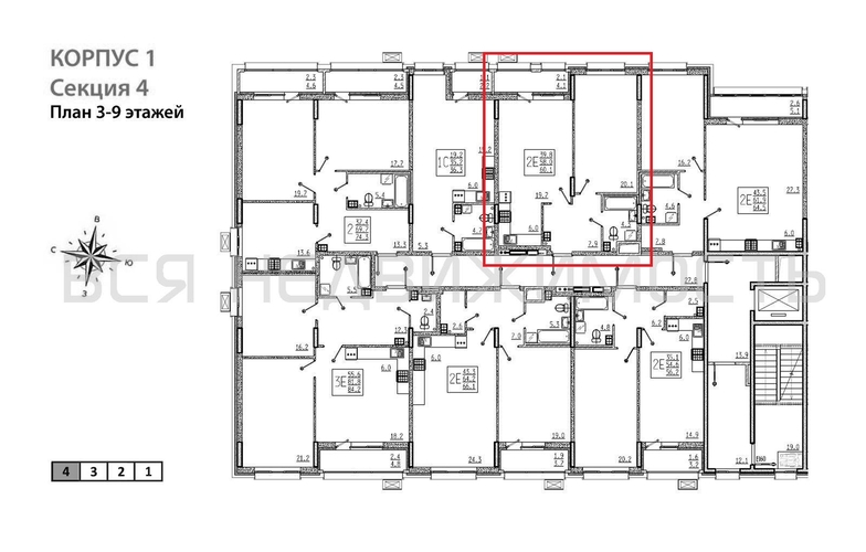 1-комнатная квартира, 60.1кв.м - изображение 1