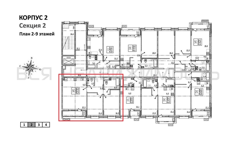 2-комнатная квартира, 85.9кв.м - изображение 1