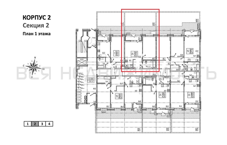 1-комнатная квартира, 67.5кв.м - изображение 1