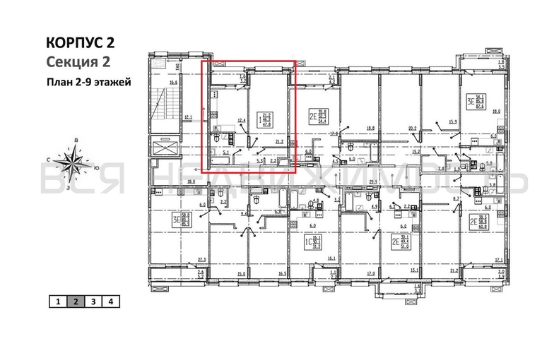 1-комнатная квартира, 47.8кв.м - изображение 1