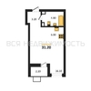 квартира-студия, 31,2кв.м. - изображение 1
