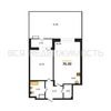 1-комнатная квартира, 76.2кв.м - изображение 1