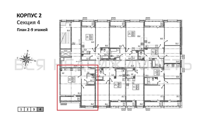1-комнатная квартира, 64.5кв.м - изображение 1