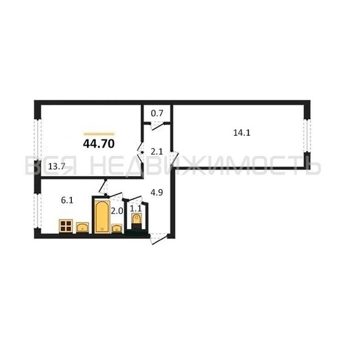 2к, 1/5 К, Воронеж, Советский, Героев Сибиряков ул, дом 81, 44.7 кв.м - изображение 29