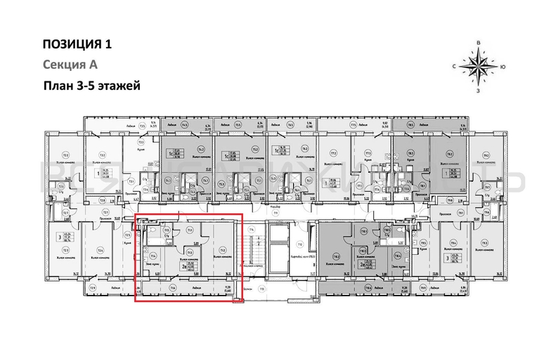 1-комнатная квартира, 48.42кв.м - изображение 1