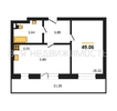 1-комнатная квартира, 49.06кв.м - изображение 1