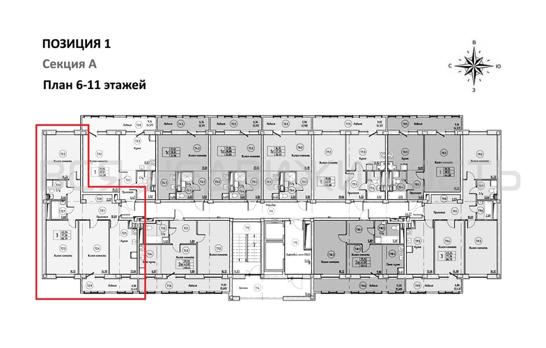 3-комнатная квартира, 80.79кв.м - изображение 1