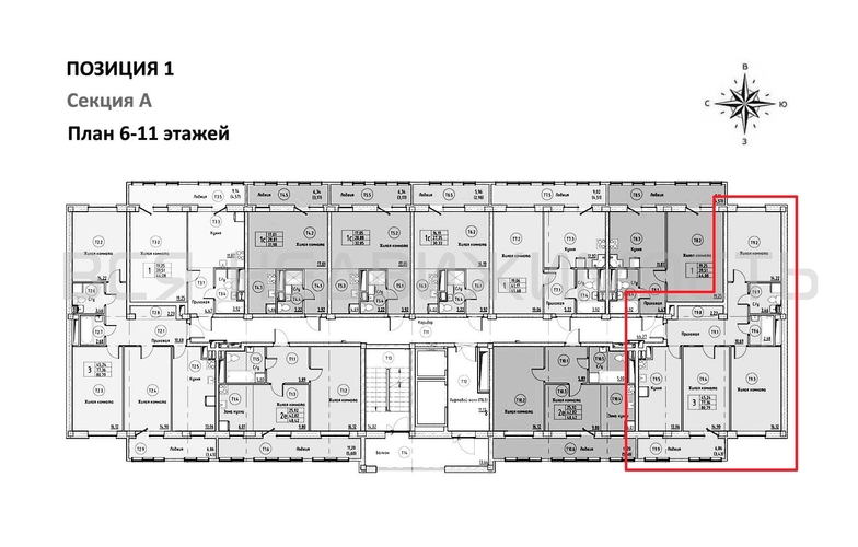 3-комнатная квартира, 80.79кв.м - изображение 1
