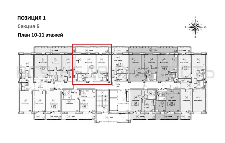 1-комнатная квартира, 49.31кв.м - изображение 1