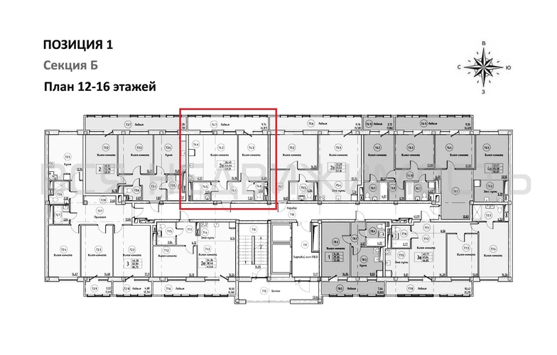 1-комнатная квартира, 49.31кв.м - изображение 1