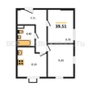 2-комнатная квартира, 39.51кв.м - изображение 1 2-комнатная квартира, 39.51кв.м - изображение 1
