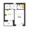 1-комнатная квартира, 40кв.м - изображение 1