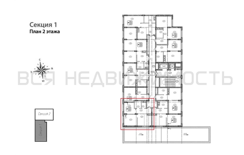 2-комнатная квартира, 46кв.м - изображение 1