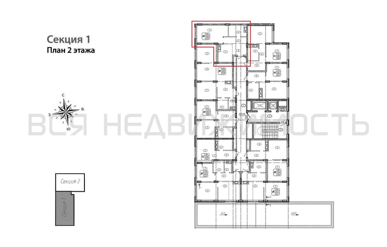 2-комнатная квартира, 55.8кв.м - изображение 1