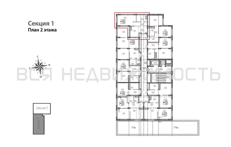 1-комнатная квартира, 40.3кв.м - изображение 1
