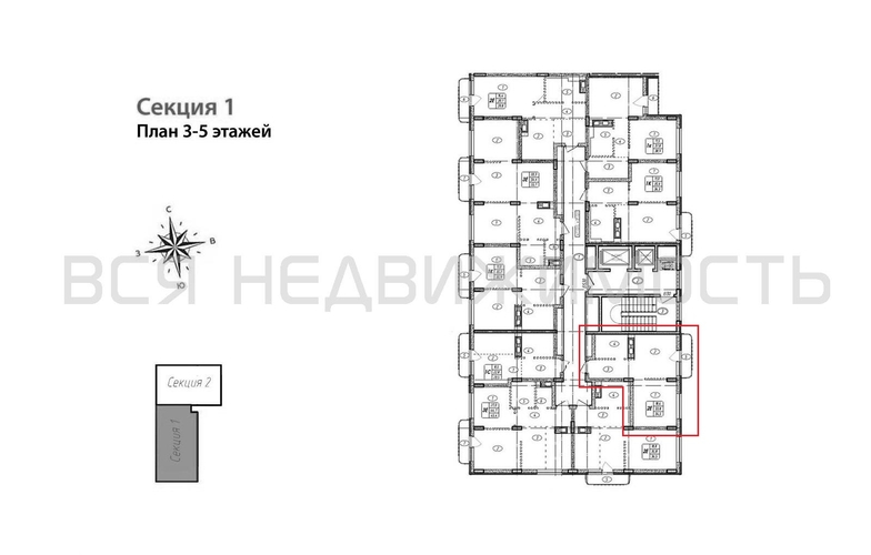 1-комнатная квартира, 34.5кв.м - изображение 1